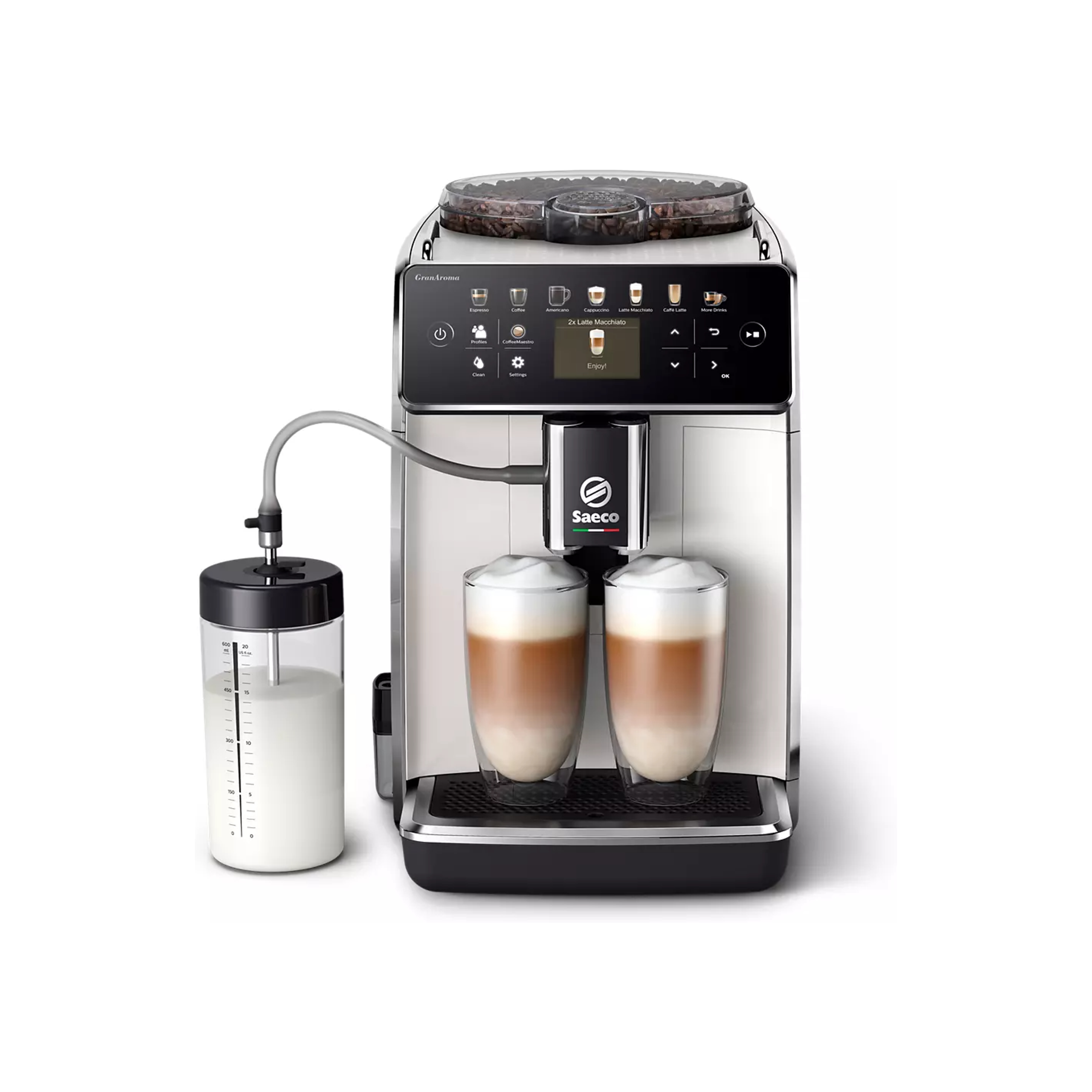 Saeco GranAroma Fully Automatic Espresso Machine - White